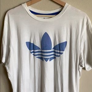 Adidas Original White and Blue logo size L